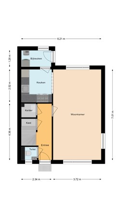 Floorplan - Scheepswerfstraat 27b, 9501 NR Stadskanaal